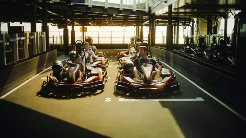 Pista de Go Karts a bordo del Norwegian Bliss 